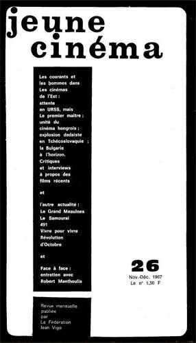 Revue Jeune Cinéma 26 (Nov-Décembre 1967)