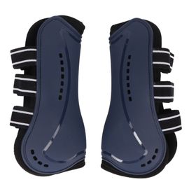 1 Paire De Guetres Pour Pattes Avant De Cheval, Protection Legere Et Absorbante Des Chocs, Pour Le Saut, Le Spectacle, L'entrainement, Bleu, Taille L