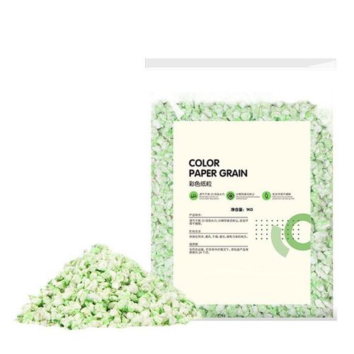 Hjlian Papier Absorbant Pour Litiere De Hamster, Deodorant, Colore, Pour Petits Animaux, Grain De Papier Pour Hamster, Petit Animal, Herbe Verte