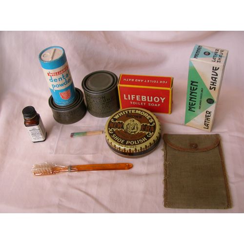 Ww2 Us Lot 10 Éléments D'Hygiène/Divers Soldat Militaire Américain 39-45 Lot 14