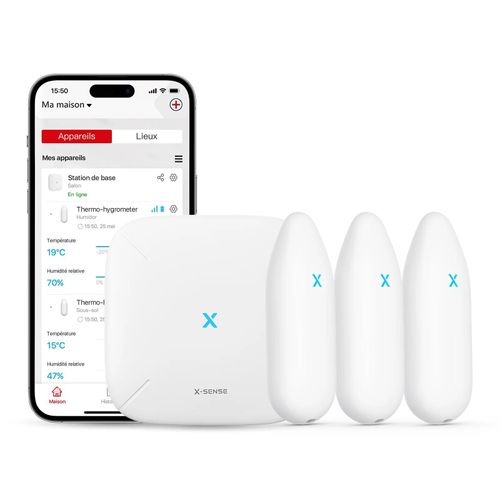 X-Sense WiFi Thermomètre Hygromètre Intérieur, STH51 & STH54 & STH55