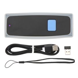 XYONG Scanner de codes-barres Bluetooth sans fil 3 en 1, lecteur de codes QR 2D portable haute capacite avec recepteur 2,4 GHz