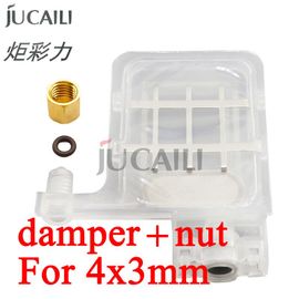 Jucaili-Grand Amortisseur D'encre Transparent Avec Écrou,10 Pièces,Pour Epson Dx5 Xpfemale 4720 I3200 Mutoh Galaxy Xuli - Type Big Damper And Nut
