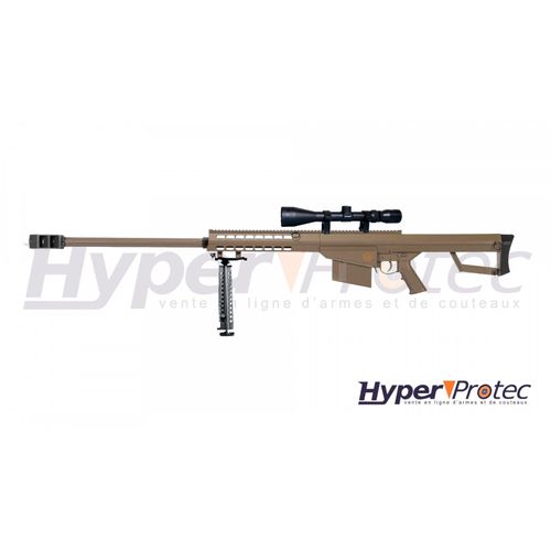 Pack Réplique Airsoft Fusil Sniper G31c Barrett M82 Toute Équipée