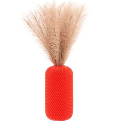 Vase à fleurs artificielles - BOTLE - 3D - Rouge - 25 cm - PLA (bioplastique)