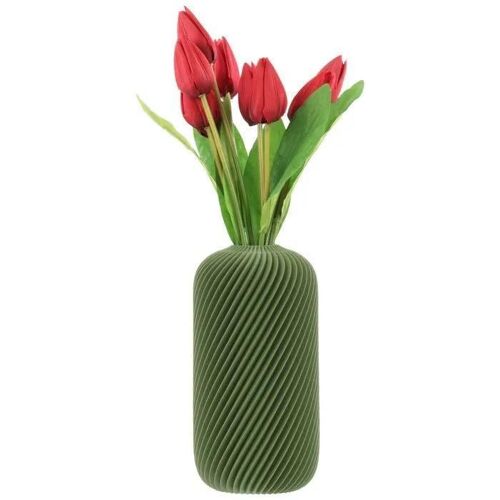 Vase décoratif - 3D - Vert - 20 cm - PLA - Design contemporain