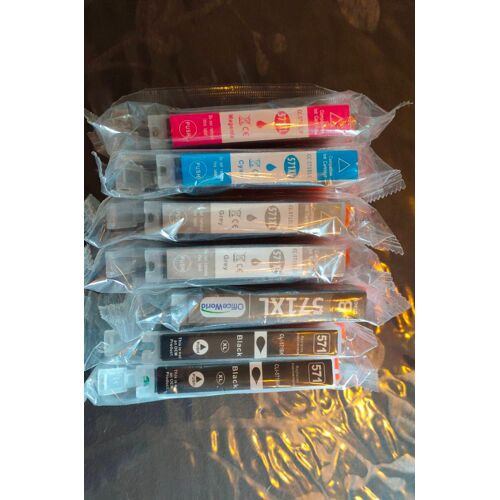Lot de cartouches compatibles 571xl pour imprimante Canon