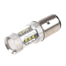 16 * 80w Led Moto/Cyclomoteur/Scooter/Atv Ampoule De Phare Ba20d H6
