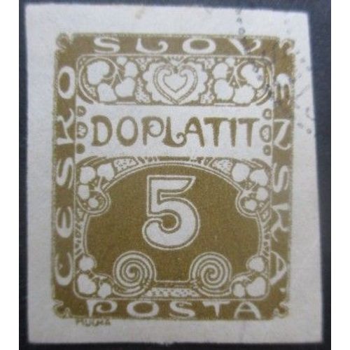 Tchecoslovaquie Taxe N°1 Oblitéré