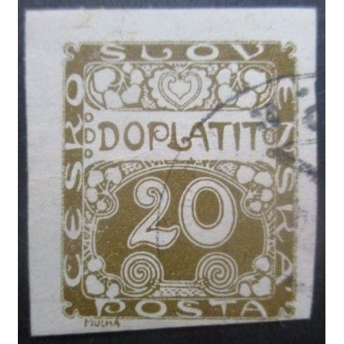 Tchecoslovaquie Taxe N°4 Oblitéré