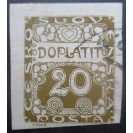 Tchecoslovaquie Taxe N°4 Oblitéré