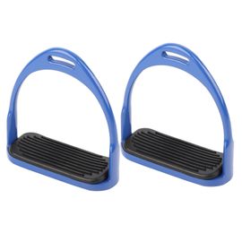 Hjlian Etrier D'equitation Colore, Etrier Equestre Leger En Aluminium Antirouille (Bleu)