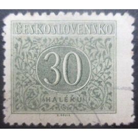 Tchecoslovaquie Taxe N°81 Dentelé 12,5 Oblitéré