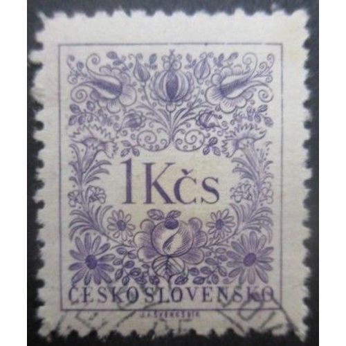 Tchecoslovaquie Taxe N°85 Dentelé 12,5 Oblitéré