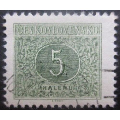 Tchecoslovaquie Taxe N°92 Dentelé 11,5 X 11 Oblitéré