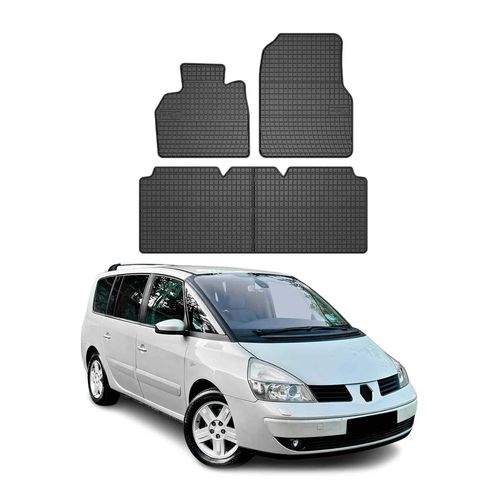 Tapis De Sol Pour Renault Espace 2002-2014 Caoutchouc Noir