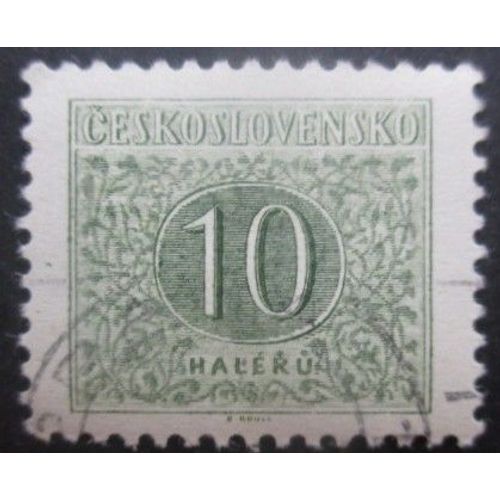 Tchecoslovaquie Taxe N°93 Dentelé 11,5 X 11 Oblitéré