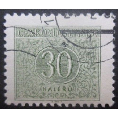 Tchecoslovaquie Taxe N°94 Dentelé 11,5 X 11 Oblitéré