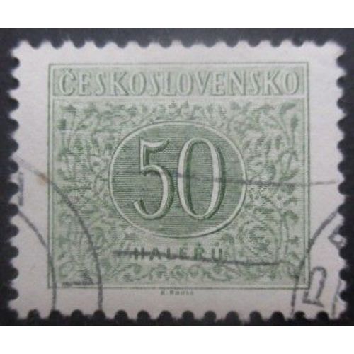 Tchecoslovaquie Taxe N°95 Dentelé 11,5 X 11 Oblitéré
