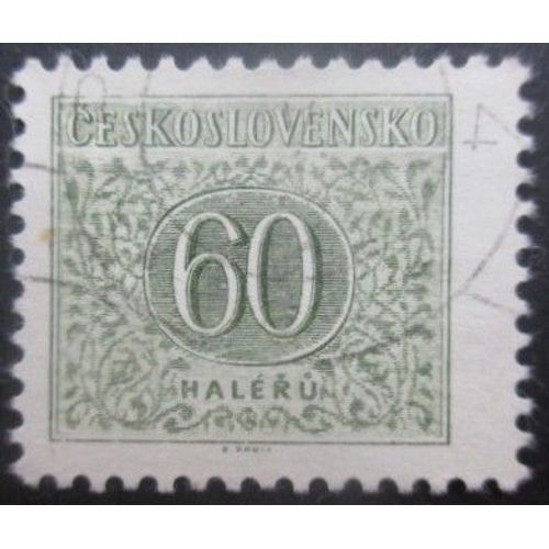 Tchecoslovaquie Taxe N°96 Dentelé 11,5 X 11 Oblitéré