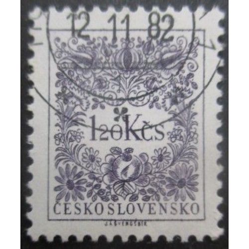 Tchecoslovaquie Taxe N°98 Dentelé 11,5 X 11 Oblitéré