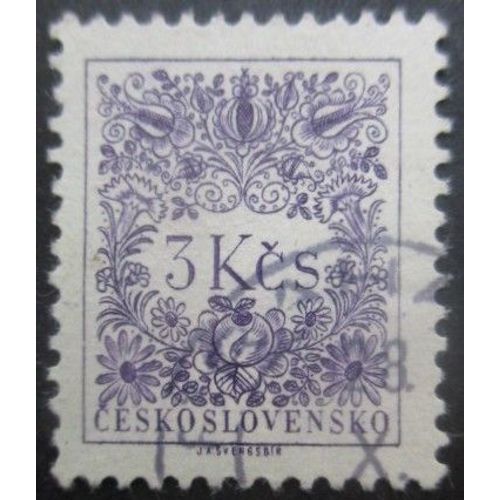 Tchecoslovaquie Taxe N°100 Dentelé 11,5 X 11 Oblitéré