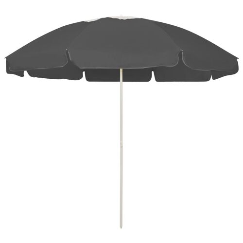 Parasol De Plage 240 Cm Anthracite Helloshop26 02_0008374