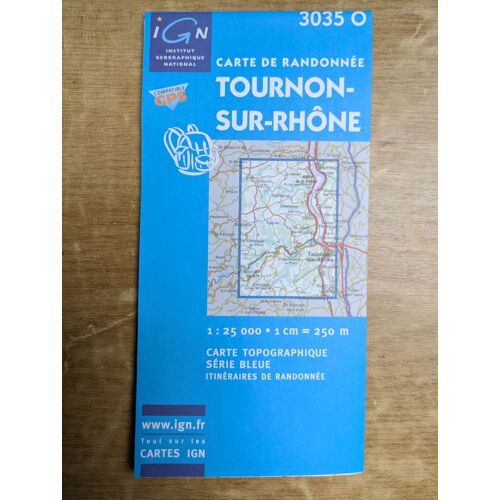 3035o Tournon-Sur-Rhône Carte De Randonnée Ign
