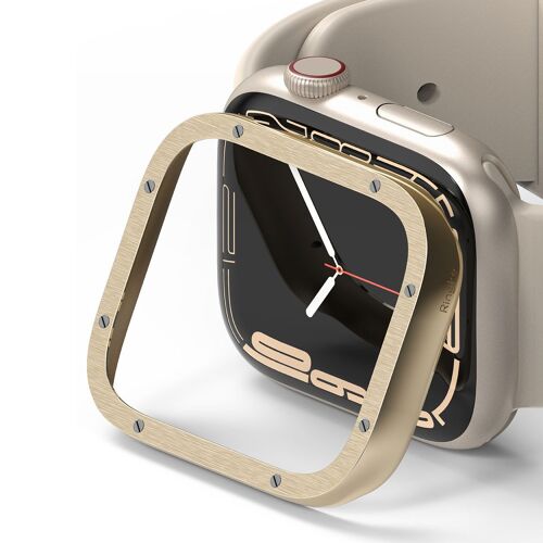 Ringke Style De Lunette Watch 7 / 8 / 9 41 Mm Hairline Bolts Gold