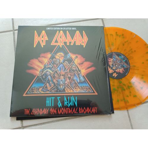 Def Leppard Hit And Run Lp Vinyle Couleur 500 Copies Live Montreal 96