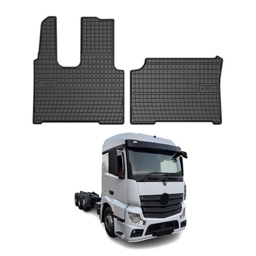 Tapis De Sol Pour Mercedes Actros 2012-2020 En Caoutchouc Noir