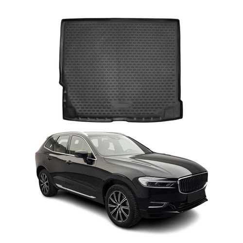 Omac Tapis De Coffre Pour Volvo Xc60 2017-2024 En Caoutchouc Noir