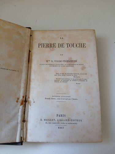 La Pierre De Touche Par Ulliac Trémadeure 1863