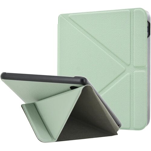 Étui pour Kobo Libra Colour 7"" (Modèle N428 2024)-Coque légère en Cuir PU de qualité supérieure avec Support Origami et Fonction Auto Sleep/Wake,Agave Green