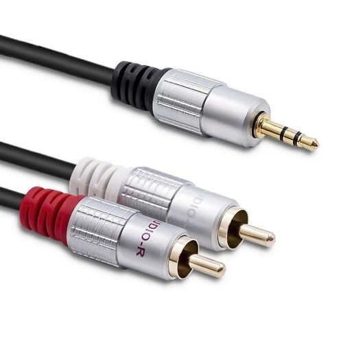 Cle 2xRCA Mini Jack 3.5mm