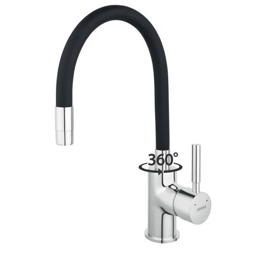 ZUMBA Robinet mitigeur de cuisine bec flexible couleur - Noir