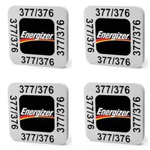 4 piles Energizer 377/376 SR626SW/SR626W