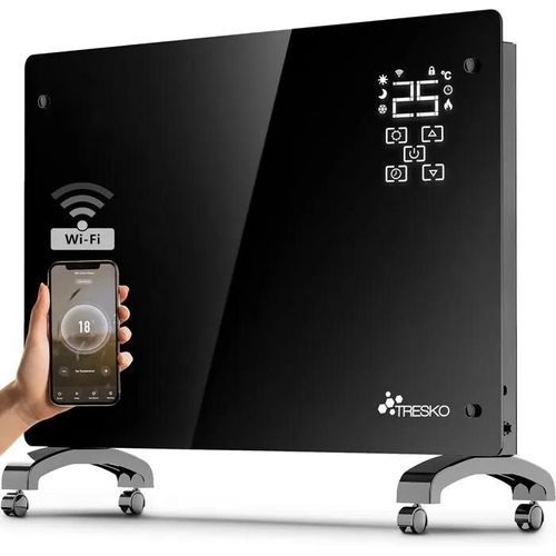TRESKO Radiateur Electrique Mobile avec APP WiFi Chauffage Electrique Mural Intelligent Convecteur Radiateurs Electriques ch27