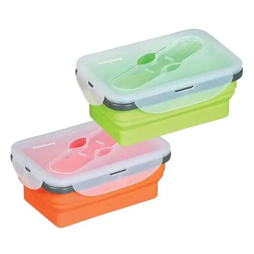Boîte À Lunch - Klausberg - Kb-7021 - Silicone Pliable - Étanche - 0,4 L