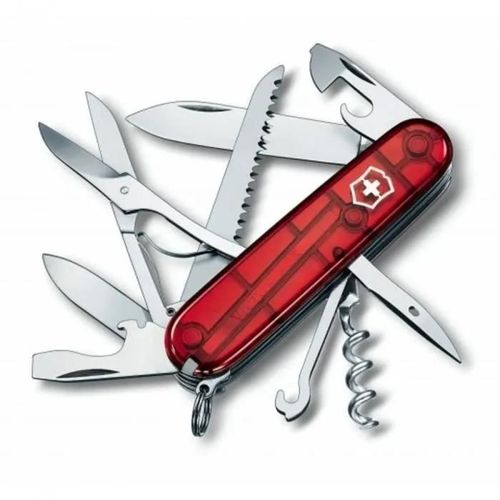 Couteau Suisse - Victorinox - Huntsman - Rouge - 15 Fonctions - Acier Inoxydable