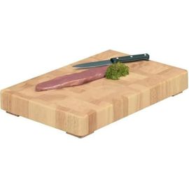 Planche À Découper - Zeller - Billot En Hévéa - Robuste - Finition Douce - Longue Durée De Vie