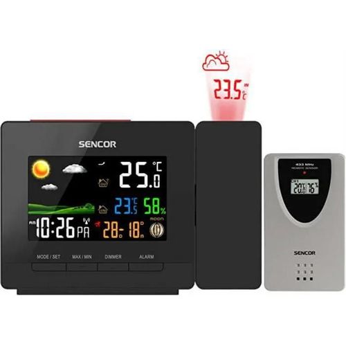Station météo avec projection et capteur sans fil SWS 5400.