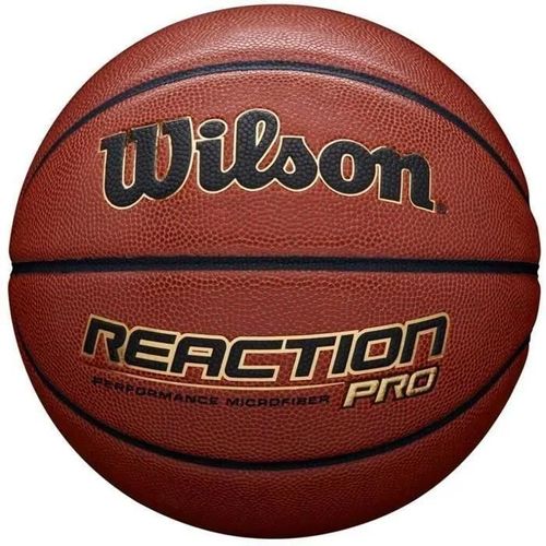 Ballon De Basketball - Wilson - Reaction Pro - Cuir Composite - Utilisation Intérieure Et Extérieure