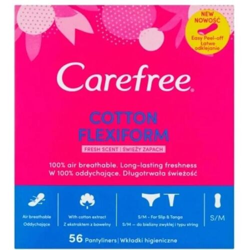 Protège-Slips - Carefree - Parfum Frais - 56 Unités - Léger - Femme 