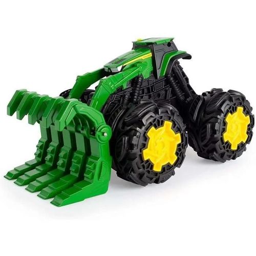 Tracteur-faucheur John Deere Tomy - Grandes roues en caoutchouc - Jouet pour enfant de plus de 3 ans