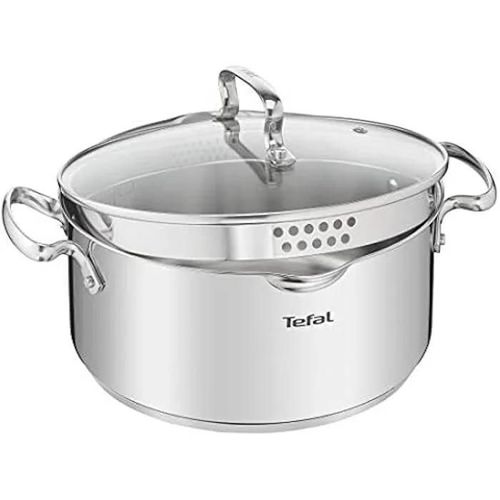 Casserole - Tefal - Duetto+ G7194655 - Inoxidable - Compatible Tous Feux - Élégante Et Durable