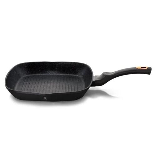 Grill - Black Rose - 28 Cm - Revêtement Marbre - Aluminium Turbo Induction
