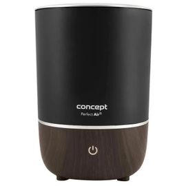 Concept Zv1210 Perfect Air Humidificateur D'air Diffuseur D'aromathérapie 4l 3 Niveaux D'intensité De Vapeur Noir 