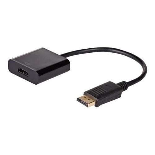 Akyga Adaptateur vidéo DisplayPort - HDMI DisplayPort (M) pour HDMI (F) 15 cm noir