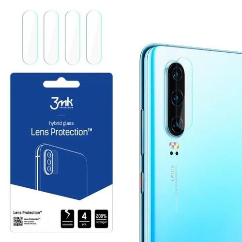 Lot de 4 protections d'objectif 3MK Huawei P30 - transparent - TU